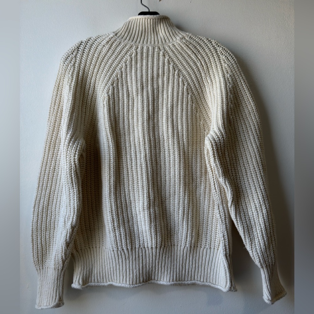 J. Crew Cream Turtleneck Sweater - Picture 3 of 12